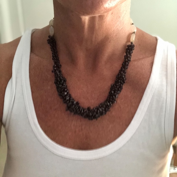 Garnet necklace and earrings gemstone - Picture 2 of 2